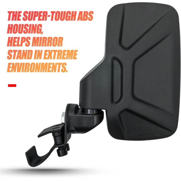 RANSOTO Ranger Side Mirrors, UTV  Compatible with Polaris Ranger Black - Picture 6 of 8